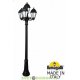 Столб фонарный уличный Фумагалли GIGI BISSO/SABA 3+1L черный, прозр., 2,3м., 4xE27 LED-FIL с лампами 800Lm, 2700К