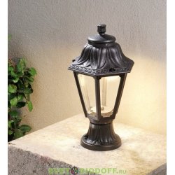 Уличный садовый светильник Fumagalli Mikrolot/Anna Черный, прозрачный 1xGX53 LED с лампой 800Lm, 3000К