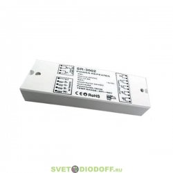 Усилитель для 4-канальных лент RGB+White SR-3002 (12-24V, 384-768W, 4CH)