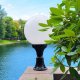 Светильник Шар на подставке LOT/GLOBE400 чёрный, опал