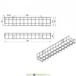 Защитная решетка. Айсберг v2.0 (600мм)