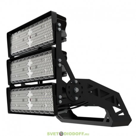 Мощный светодиодный прожектор Плазма Про SPORT 1200Вт, 134400Лм, CRI95, 5700К Яркий дневной, оптика 12°, IP66/IP67