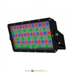 Архитектурный светодиодный прожектор 100 Х RGBW DMX CRI80 3000К теплый, 100Вт, IP66, оптика 100° градусов