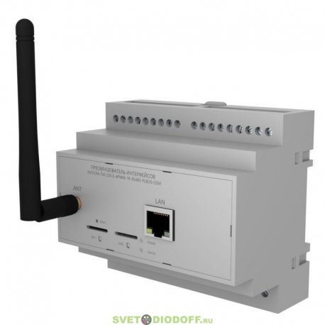 Преобразователь интерфейсов Integra ПИ-220-E-4PWM-1R-RS485-PLBUS-GSM IP20