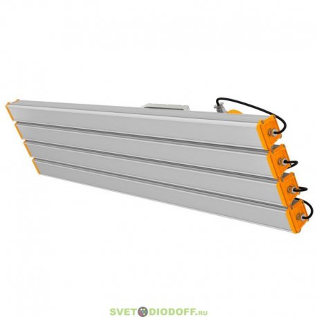 Линейный светодиодный промышленный светильник Т-Линия v2.0х4, 600Вт, 78600Лм, 1500мм 5000К Опал