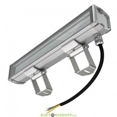 Архитектурно-фасадная подсветка, светильник БАРОККО S 10Вт, 1320Лм, CRI80, 3000К Теплый, оптика 40х100°, 600мм