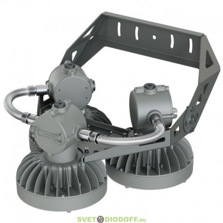 Взрывозащищенный светодиодный светильник Профи Нео M Ex-3-250-К-П120-5070-M20, 250Вт, 39250Лм, 5000К, IP66, оптика 120°