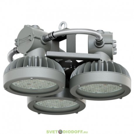 Взрывозащищенный светодиодный светильник Профи Нео M Ex-3-250-П-П95х35-5070-M20, 250Вт, 34410Лм, 5000К, IP66, оптика 95х35°