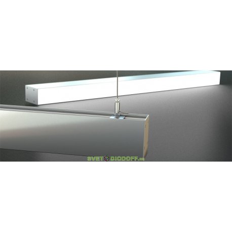 Линейный дизайнерский светодиодный светильник Элегант М 60Вт, 5700Лм, 5000К яркий дневной, 1490×114×60мм