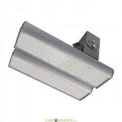 Светодиодный светильник GLERIO Practical+ Универсал 128 Вт, 25600 лм, 200 лм/Вт, IP67, 5000К, 120° Габариты: 325*205*160 мм