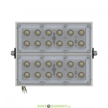 Архитектурный узконаправленный Прожектор серия S 55Вт, ЭКО 5000К оптика 80 градусов, 8800Лм, IP67