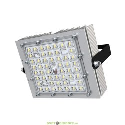 Светодиодный Прожектор серия 50 S, 55Вт, 8800Лм, 5000К Яркий дневной, линза широкая 135х55 градусов, IP67
