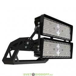 Мощный светодиодный прожектор Плазма Про 600Вт, 93700Лм, CRI70, 5000К Яркий дневной, оптика 80х30°, IP66/IP67