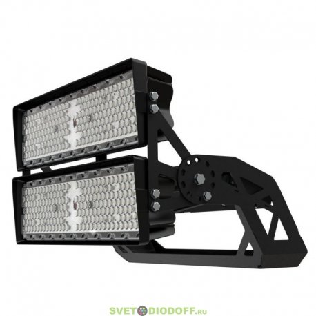 Мощный светодиодный прожектор Плазма Про 600Вт, 97080Лм, CRI80, 5000К Яркий дневной, оптика 60°, IP66/IP67