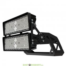 Мощный светодиодный прожектор Плазма Про 600Вт, 85800Лм, CRI80, 5000К Яркий дневной, оптика 25°, IP66/IP67