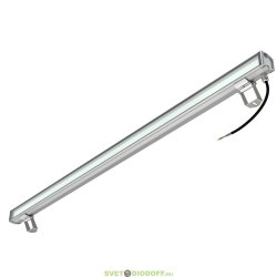 Архитектурно-фасадная линейная подсветка БАРОККО S 48Вт, 6610Лм, CRI80, 48В DC, 5000К Яркий дневной, оптика 60х100°, 1200мм