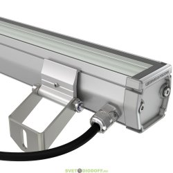 Архитектурно-фасадная линейная подсветка БАРОККО S 48Вт, 5280Лм, CRI80, 48В DC, 5000К Яркий дневной, оптика 100°, Опал 1200мм