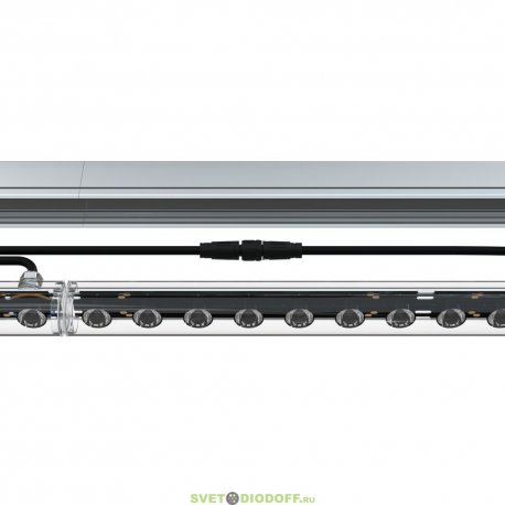 Архитектурный светильник Модерн v2.0 16Вт Оптики 1600Лм (16Вт/м) 48В DC CRI80 5000К оптика 15х60° Профиль, транзитное 1000мм