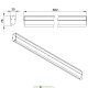 Архитектурный светодиодный светильник ЛИНИЯ Модерн v2.0 Профиль Козырек, 2,0Вт, 274Лм (3Вт/м) 48V DC, 5000К, Опал, 675мм