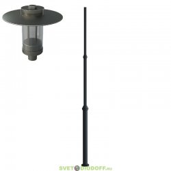 Светильник парковый на модульной опоре ОМ-120-76-60-4, торшер Шафт 60 5000К 155х85°