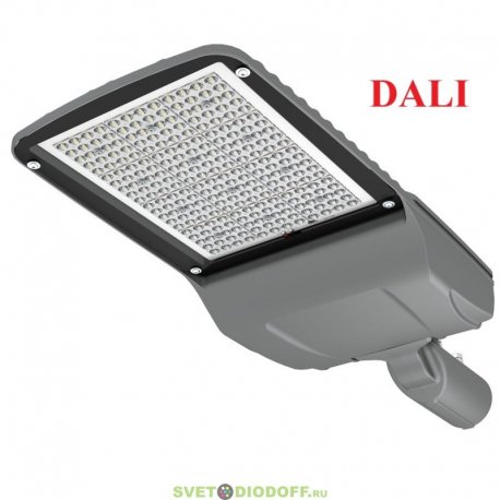 Уличный консольный светодиодный светильник Гроза М v2, 120Вт 5000К, линза 155×70°, 20200Лм, 5лет, управление DALI