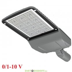 Уличный консольный светодиодный светильник Гроза М v2, 120Вт 5000К, линза 155×70°, 20200Лм, 5лет, управление 0-10 В