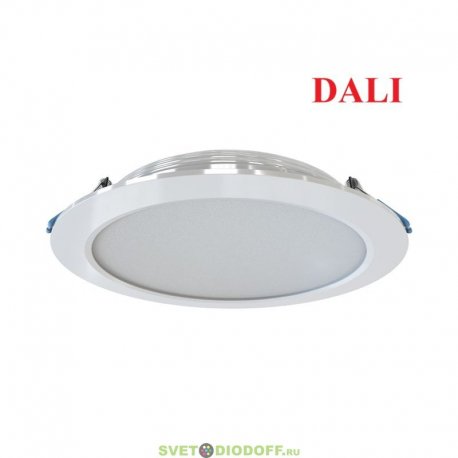 Встраиваемый светодиодный светильник Даунлайт 20 L DALI, 20Вт, 2400Лм, 5000К Яркий Дневной, Опал, 224×180х42мм
