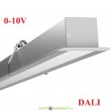 Линейный светодиодный светильник DALI Элегант Встраиваемый 80Вт, 7200Лм, 2000мм, 5000К дневной яркий