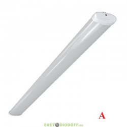 Аварийный линейный светодиодный светильник ПромЛЭД Айсберг Лайт ЭКО 75Вт, 9650Лм, CRI80, 3000К, Опал, IP54, 1500мм