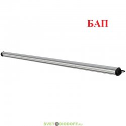 Аварийный линейный светодиодный светильник Т-Линия Оптима 40Вт, 6850Лм, 5000К Яркий дневной, Прозрачный, 2000мм, БАП 5Вт 1,5час