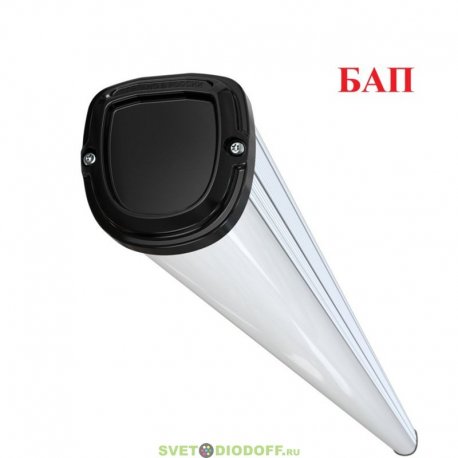 Аварийный линейный светодиодный светильник Т-Линия Оптима 40Вт, 6280Лм, 5000К Яркий дневной, Опал, 2000мм, БАП 5Вт 1,5час