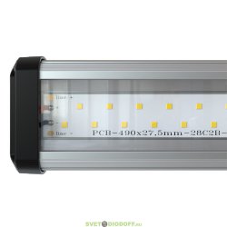 Светодиодный линейный светильник низковольтный Т-Линия Компакт 60Вт 1500мм Эко 36-48V DC 5000К Прозрачный, 9750Лм