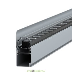 Архитектурный светильник Модерн v2.0 4Вт Оптики 380Лм (8Вт/м) 48В DC CRI80 5000К оптика 15х60° Профиль, козырек, транзит 500мм