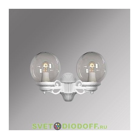 Уличный настенный светильник Fumagalli Porpora/GLOBE 250 белый, прозрачный (вверх или вниз)