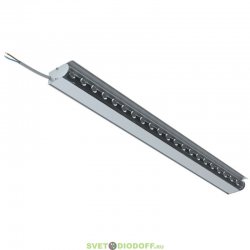 Линейный архитектурный светильник Модерн v2.0 9Вт Оптик 900Лм (12Вт/м) 48В DC CRI80 5000К оптика 45° Профиль, козырек 750мм