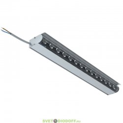 Линейный архитектурный светильник Модерн v2.0 6Вт Оптик 680Лм (12Вт/м) 48В DC CRI80 5000К оптика 15° Профиль, козырек 500мм