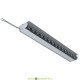 Линейный архитектурный светильник Модерн v2.0 6Вт Оптик 580Лм (12Вт/м) 48В DC CRI80 5000К оптика 15х60° Профиль, козырек 500мм