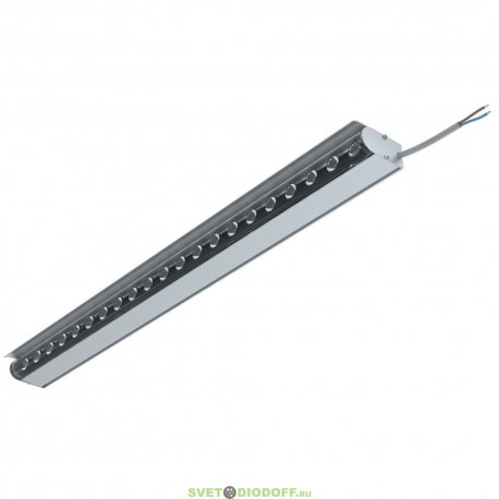 Линейный архитектурный светильник Модерн v2.0 6Вт Оптик 720Лм (8Вт/м) 48В DC CRI80 5000К оптика 25° Профиль, козырек 750мм