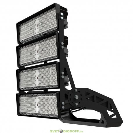 Мощный светодиодный прожектор Плазма Про 1600Вт, 222270Лм, CRI80, 5000К Яркий дневной, оптика 75х50°, IP66/IP67