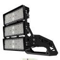 Мощный светодиодный прожектор Плазма Про 1500Вт, 214500Лм, CRI80, 5000К Яркий дневной, оптика 30°, IP66/IP67