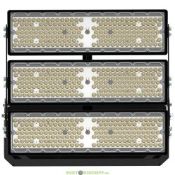 Мощный светодиодный прожектор Плазма Про 1500Вт, 195000Лм, CRI80, 5000К Яркий дневной, оптика узкая 18°, IP66/IP67