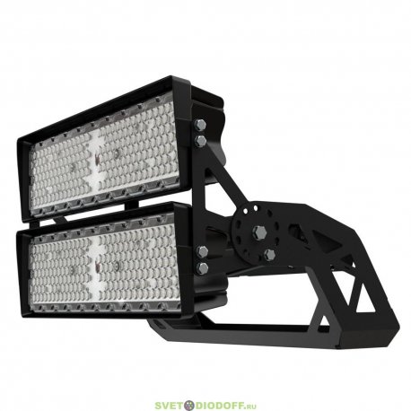 Мощный светодиодный прожектор Плазма Про 800Вт, 118400Лм, CRI80, 5000К Яркий дневной, оптика 30°, IP66/IP67