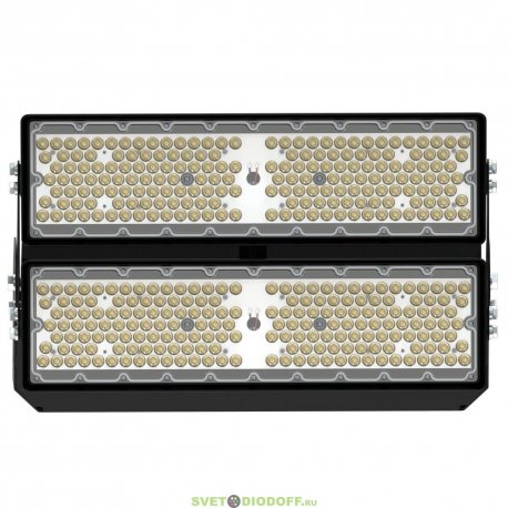 Мощный светодиодный прожектор Плазма Про 800Вт, 94400Лм, CRI80, 5000К Яркий дневной, оптика узкая 8°, IP66/IP67