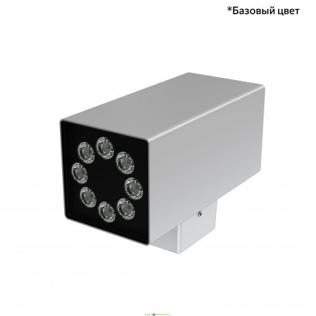 Фасадный двухсторонний светильник Акцент Куб ДУО 32Вт, 3810Лм, 5000К, оптика 15°, IP67, Скрытый монтаж, 220×150×105