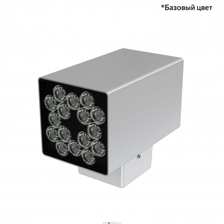 Фасадный односторонний светильник Акцент Куб 30Вт, 3600Лм, 5000К, оптика 10°, IP67, Скрытый монтаж, 180×150×105