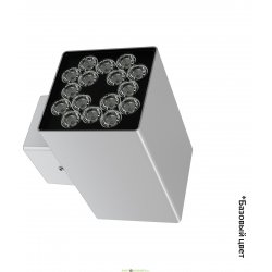 Фасадный односторонний светильник Акцент Куб 30Вт, 3600Лм, 5000К, оптика 15°, IP67, Скрытый монтаж, 180×150×105