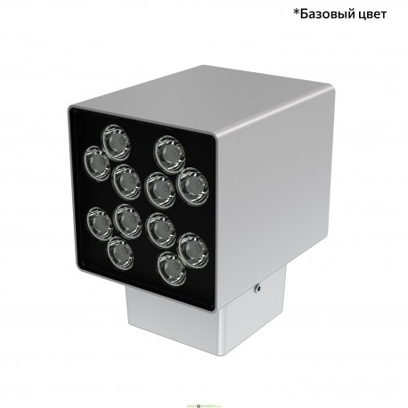 Фасадный односторонний светильник Акцент Куб 24Вт, 2860Лм, 5000К, оптика 90°, IP67, Скрытый монтаж, 130×150×105