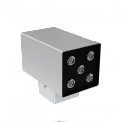 Фасадный двухсторонний светильник Акцент Куб ДУО 20Вт, 2380Лм, 5000К, оптика 90°, IP67, Скрытый монтаж, 180×150×105