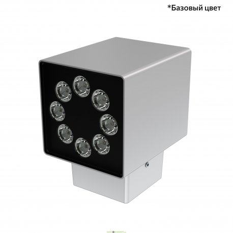 Фасадный односторонний светильник Акцент Куб 16Вт, 1900Лм, 5000К, оптика 25°, IP67, Скрытый монтаж, 130×150×105