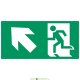 Аксессуар. Пиктограмма "Направление к эвакуационному выходу налево вверх". Сигнум